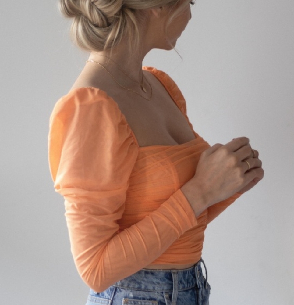 the mesh bustier top